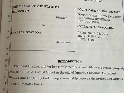 People’s Motion to Exclude Rehearing of Finally Decided Issue (Collateral Estoppel) (14).