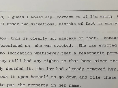 Labeled as Not REASONABLE PERSON! Collateral Estoppel motion accepted (17).