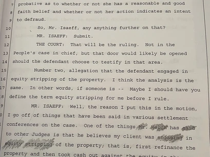 EQUITY STRIPING: FALSELY CLAIMING Barbara was USING HER HOME AS HER OWN PERSONAL ATM (18).